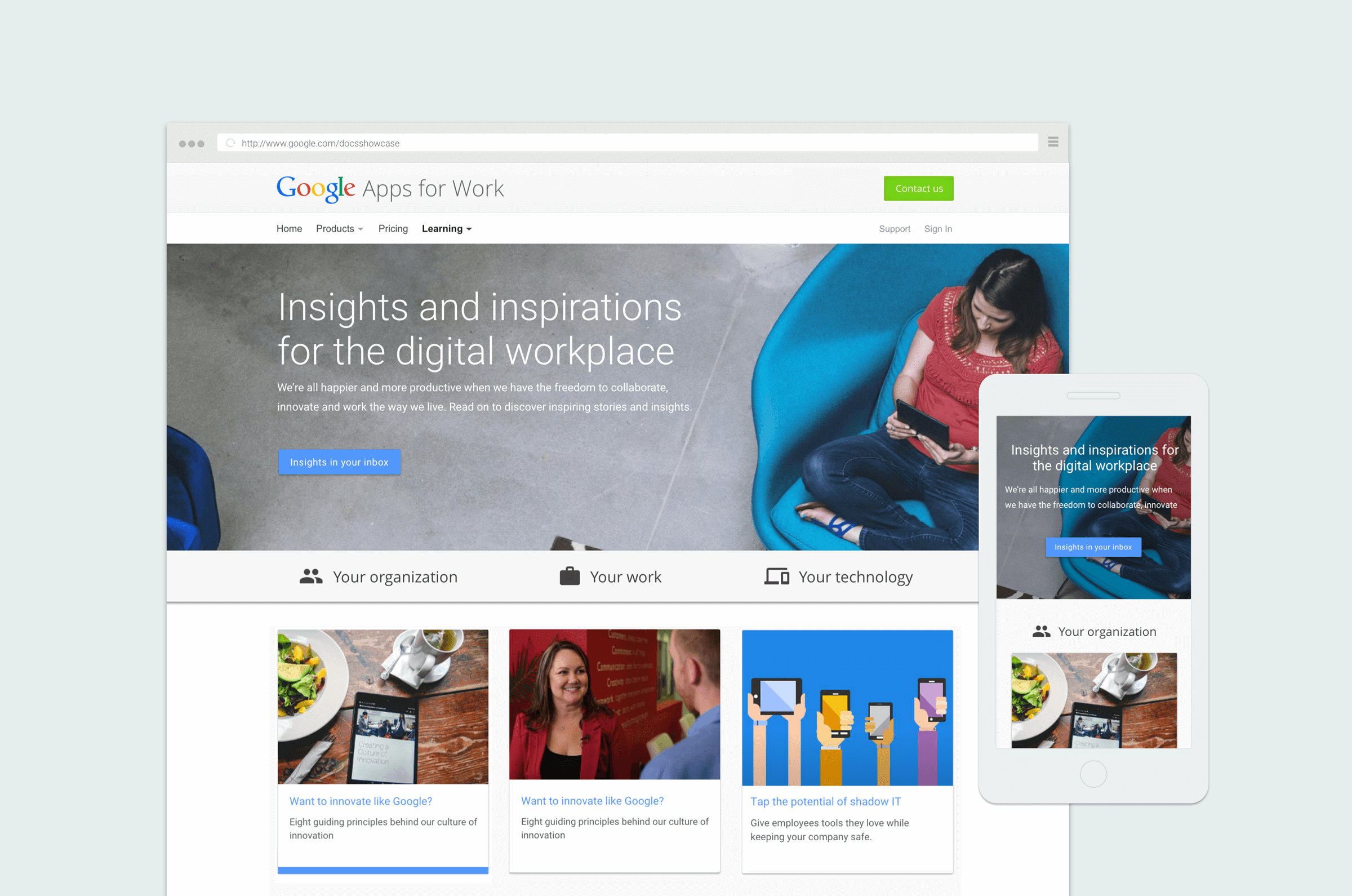 Thumbnail image for Google for Work Insights image gallery